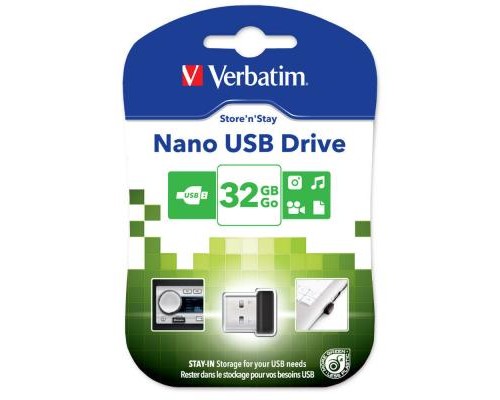 USB флеш накопичувач Verbatim 32GB Store 'n' Stay NANO USB 2.0 (98130) 