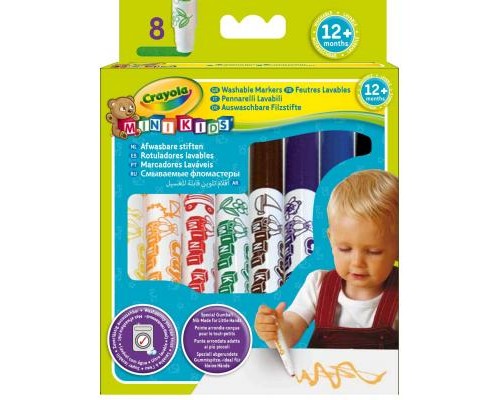 Набір для творчості Crayola 8 легко смываемых широких фломастеров (8324)