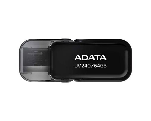 USB флеш накопичувач ADATA 64GB UV240 Black USB 2.0 (AUV240-64G-RBK) 