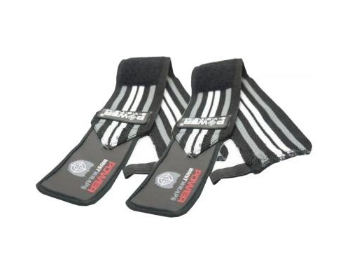 Бинт для спорту Power System Wrist Wraps PS-3500 Grey/Black (PS-3500_Grey-Black)