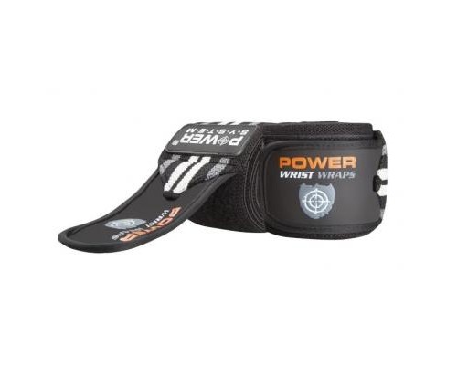 Бинт для спорту Power System Wrist Wraps PS-3500 Grey/Black (PS-3500_Grey-Black)
