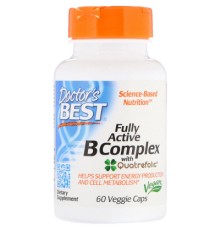 Вітамін Doctor's Best B-Комплекс, Fully Active B Complex, 60 гелевих капсул (DRB-00501)