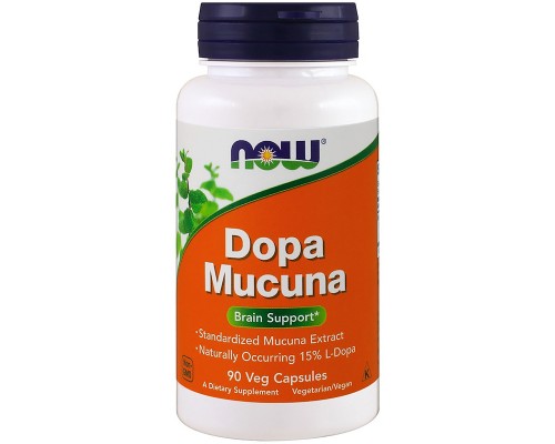 Трави Now Foods Мукуна Гаряча, Dopa Mucuna, 90 капсул (NOW-03092)