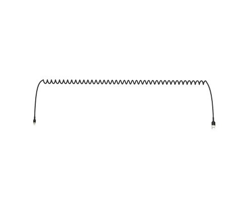 Дата кабель USB 2.0 AM to Lightning 1.0m spiral black ColorWay (CW-CBUL051-BK)