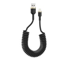 Дата кабель USB 2.0 AM to Lightning 1.0m spiral black ColorWay (CW-CBUL051-BK) Дата кабель USB 2.0 AM to Lightning 1.0m spiral black ColorWay (CW-CBUL051-BK)