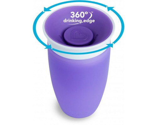 Поїльник-непроливайка Munchkin Miracle® 360° з кришкою, 296 мл фіолетова (051861)