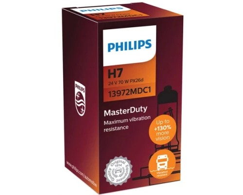 Автолампа Philips 13972MDC1  H7 24V 70W MasterDuty (2454)