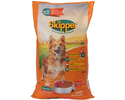 Сухий корм для собак Skipper курка і яловичина 10 кг (5948308003529)