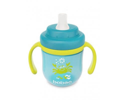 Поїльник-непроливайка Baboo із силіконовим носиком Marine 200 мл Бірюзова (90600)