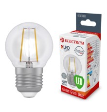 Лампочка Electrum D45 4W GL LB- 4F Е27 4000K (A-LB-1386)