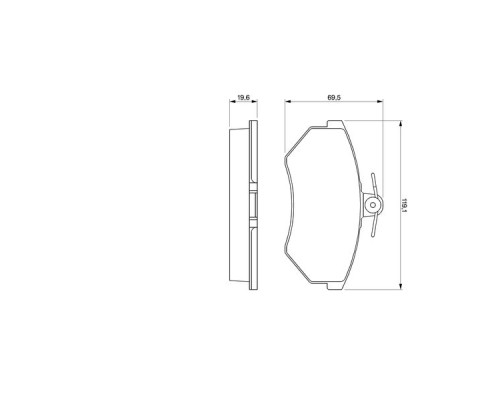 Гальмівні колодки Bosch 0 986 460 944