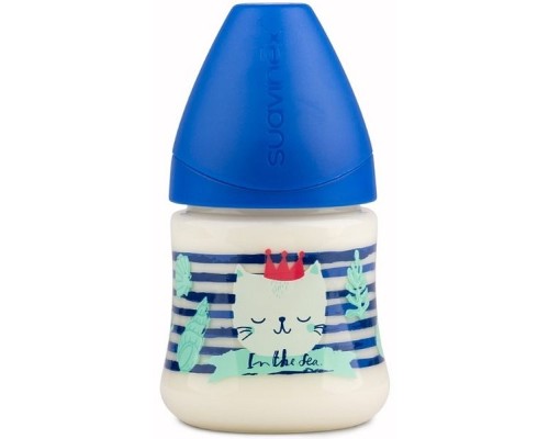 Пляшечка для годування Suavinex Морські історії 150 мл синя (303954)