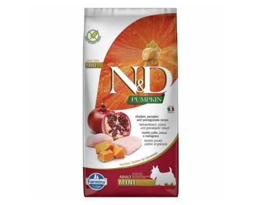 Сухий корм для собак Farmina Grain Free ADULT MINI з гарбузом, куркою, гранатом 2.5 кг (8010276033253)