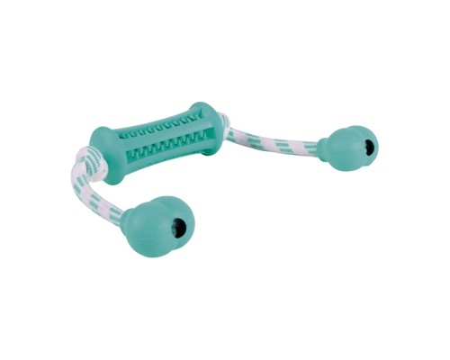 Іграшка для собак Trixie Denta Fun Циліндр на мотузці 9х37 см (4011905337715)