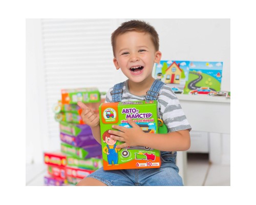 Розвиваюча іграшка Vladi Toys Гра з рухомими деталями Автомайстер (укр) (VT2109-01)
