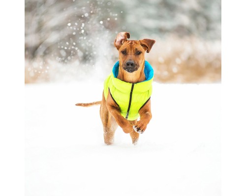 Курточка для тварин Airy Vest двостороння XS 25 салатово-блакитна (1597)