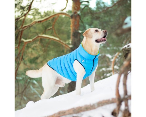 Курточка для тварин Airy Vest двостороння XS 25 салатово-блакитна (1597)