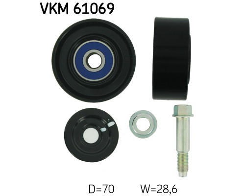 Ролик натягувача ременя SKF VKM 61069