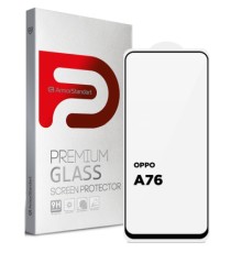 Скло захисне Armorstandart Full Glue OPPO А76 Black (ARM66967)