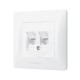 Комп'ютерна розетка Videx BINERA CAT6+CAT6 (VF-BNSK2PC6-W)