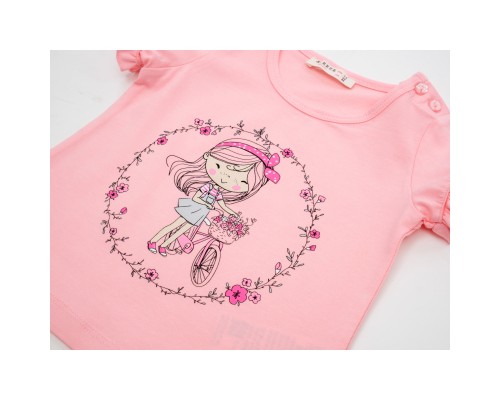 Набір дитячого одягу Breeze з дівчинкою (18595-98G-pink)