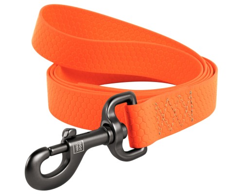 Повідок для собак WAUDOG Waterproof S Ш 15 мм Д 305 см помаранчевий (27384)
