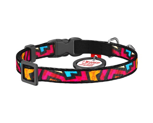 Нашийник для тварин WAUDOG Графіті з QR паспортом XS 20-30 см (5277)