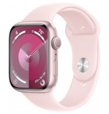 Смарт-годинник Apple Watch Series 9 GPS 41mm Pink Aluminium Case with Light Pink Sport Band - S/M (MR933QP/A)