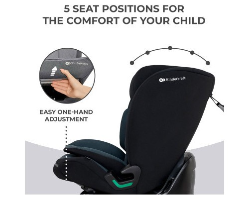 Автокрісло Kinderkraft Oneto3 i-Size Graphite Black (KCONE300BLK0000) (5902533922161)