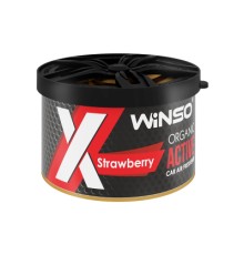 Ароматизатор для автомобіля WINSO Organic X Active Strawberry (533720)