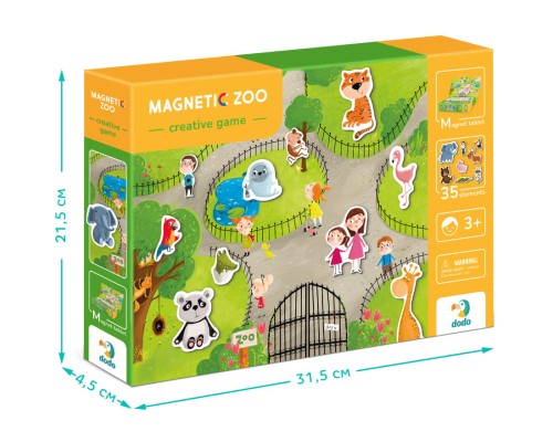 Навчальний набір DoDo Магнітна гра Зоопарк (200207)