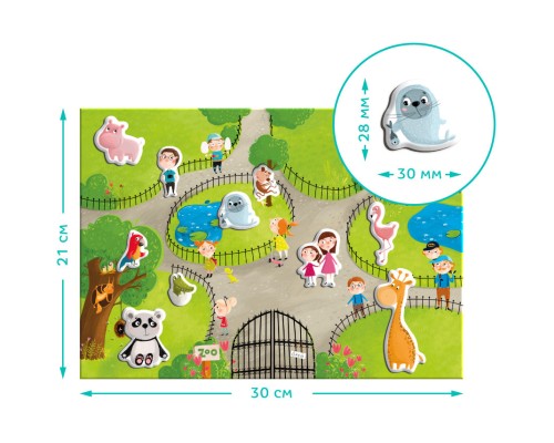 Навчальний набір DoDo Магнітна гра Зоопарк (200207)