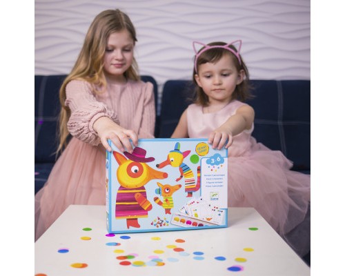 Набір для творчості Djeco Сімейка лисиць розфарбовування (DJ09897)