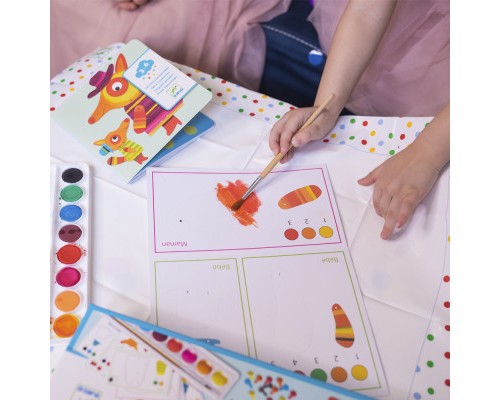 Набір для творчості Djeco Сімейка лисиць розфарбовування (DJ09897)