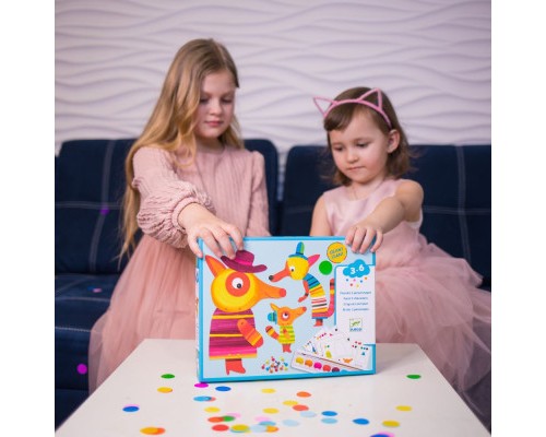 Набір для творчості Djeco Сімейка лисиць розфарбовування (DJ09897)