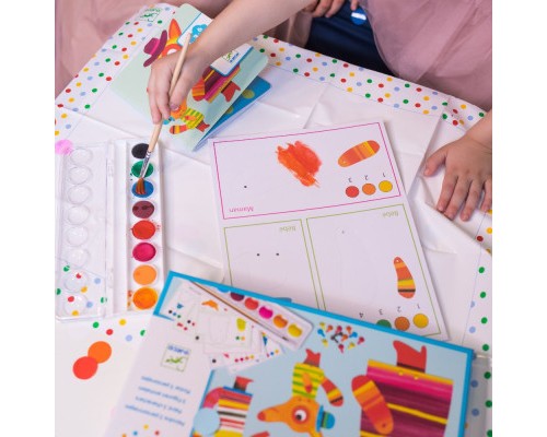 Набір для творчості Djeco Сімейка лисиць розфарбовування (DJ09897)