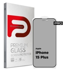 Скло захисне Armorstandart Pro Anti-spy Matte Apple iPhone 15 Plus Black (ARM73173)