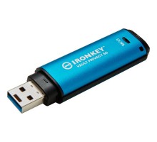 USB флеш накопичувач Kingston 16GB IronKey Vault Privacy 50 Blue USB 3.2 (IKVP50/16GB) 