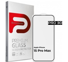 Скло захисне Armorstandart Pro 3D Apple iPhone 15 Pro Max Black (ARM68220)