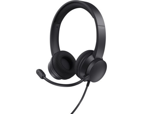 Навушники Trust Ayda USB-ENC Black (25089)