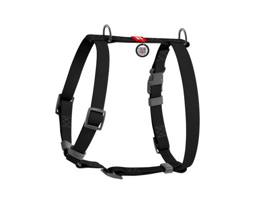 Шлея для собак WAUDOG Waterproof Н-подібна анатомічна L чорна (32631)