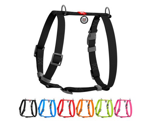 Шлея для собак WAUDOG Waterproof Н-подібна анатомічна L чорна (32631)