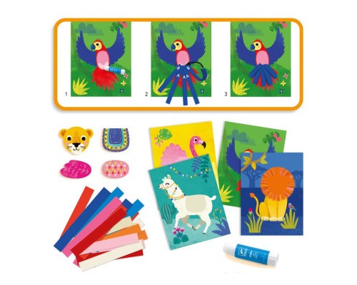 Набір для творчості Djeco Кучеряві тварини (DJ09868)