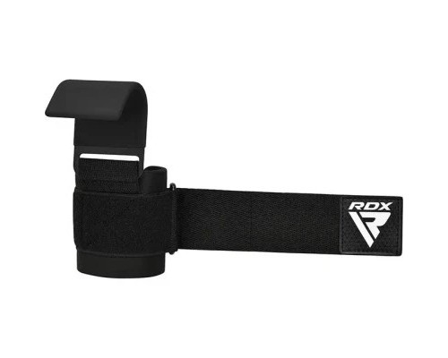 Гаки для тяги на зап'ястя RDX W5 Gym Hook Strap Black Plus (WAN-W5B+)
