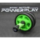 Ролик для преса PowerPlay подвійний Dual-Core Ab Wheel Чорно-зелений (PP_4327_Black/Green)