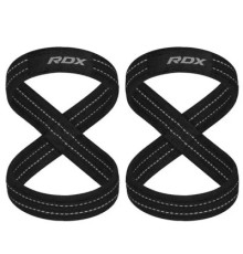 Кистьові лямки RDX Gym Lifting 8 Figure Straps Gray L (WAC-W8G-L)