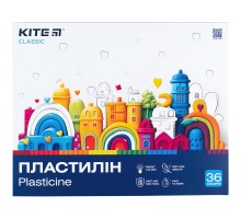 Пластилін Kite Classic 36 кольорів, 720 г (K-078)