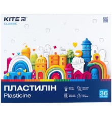 Пластилін Kite Classic 36 кольорів, 720 г (K-078)