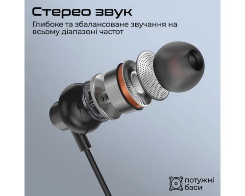 Навушники Promate Silken-C Black (silken-c.black)