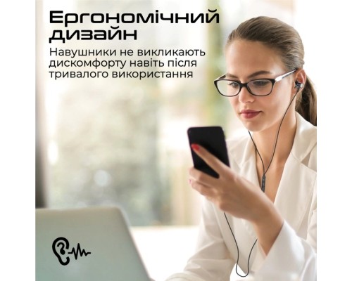 Навушники Promate Silken-C Black (silken-c.black)
